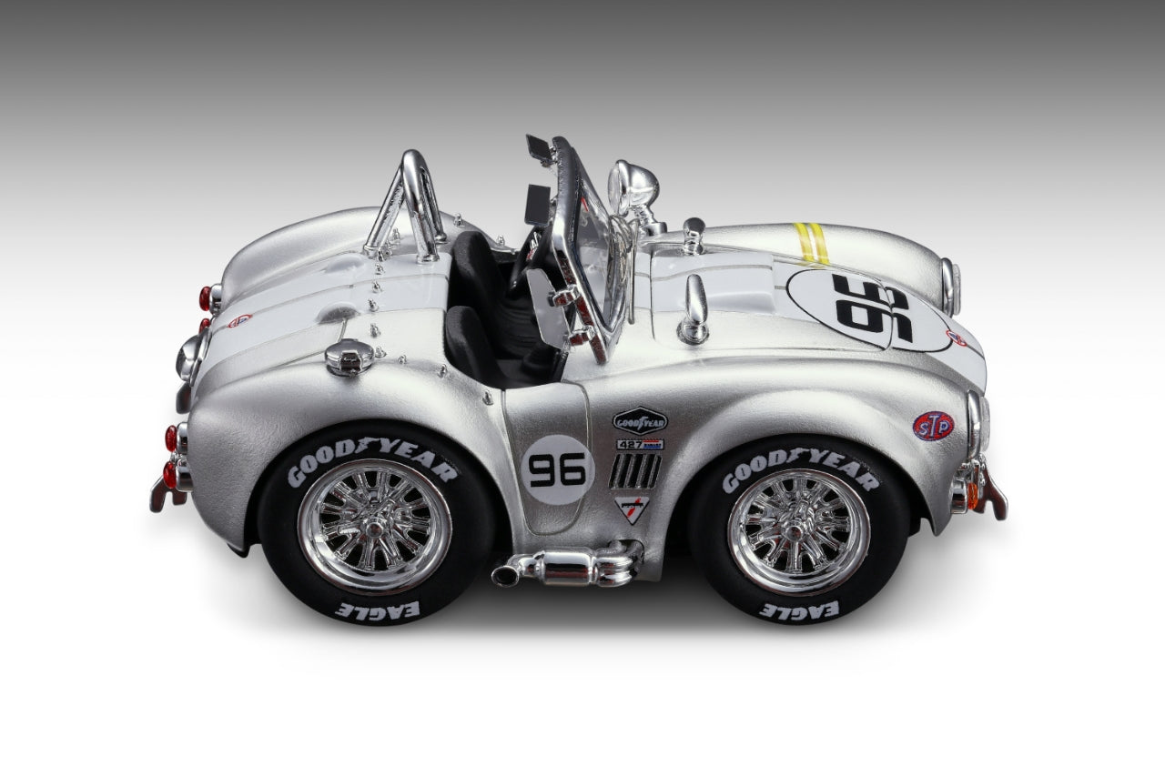 Era Q X DYwork 1:64 Shelby Cobra 427 96# Silver (with luggage bag