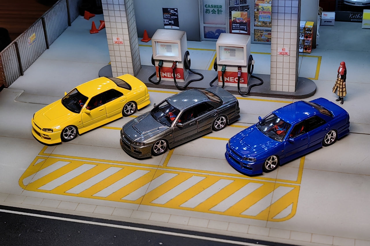 Mortal X Original Model 1:64 Nissan Skyline ER34 URAS (3 Colours