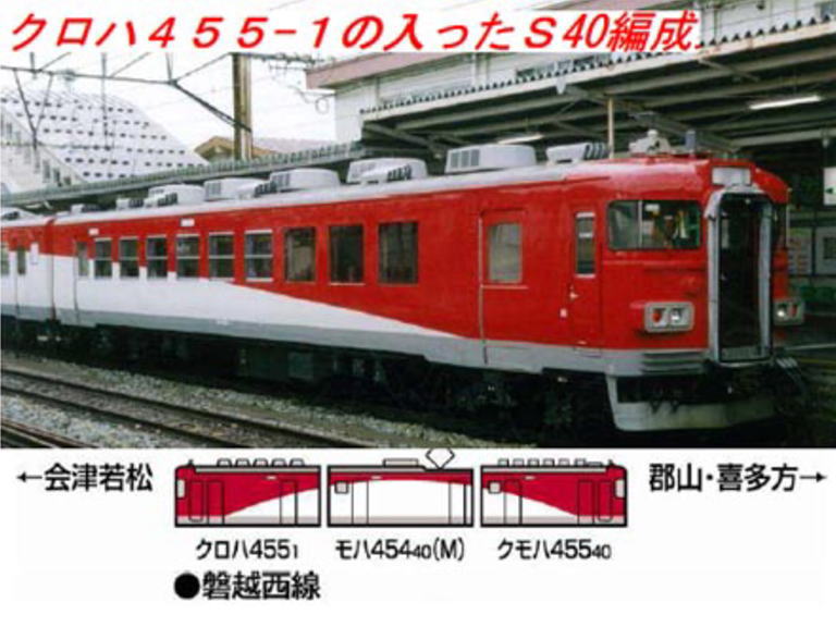Nゲージ TOMIX 98905 455系 磐越西線 トミックス 98905 <限定>455系電車(クロハ455形磐越西線・ロゴ無し)3両
