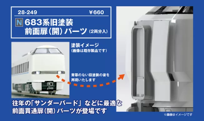 KATO 10-1748 683系2000番台 サンダーバード リニューアル車 増結編成3