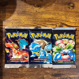 Proxie 1st Edition Base Set Pokémon Card Booster Pack - Etsy