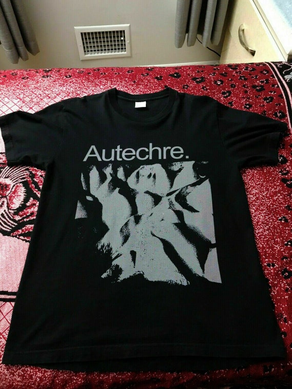 Autechre Tshirt Vintage Faded Black Men's Tshirt Size USA Unisex
