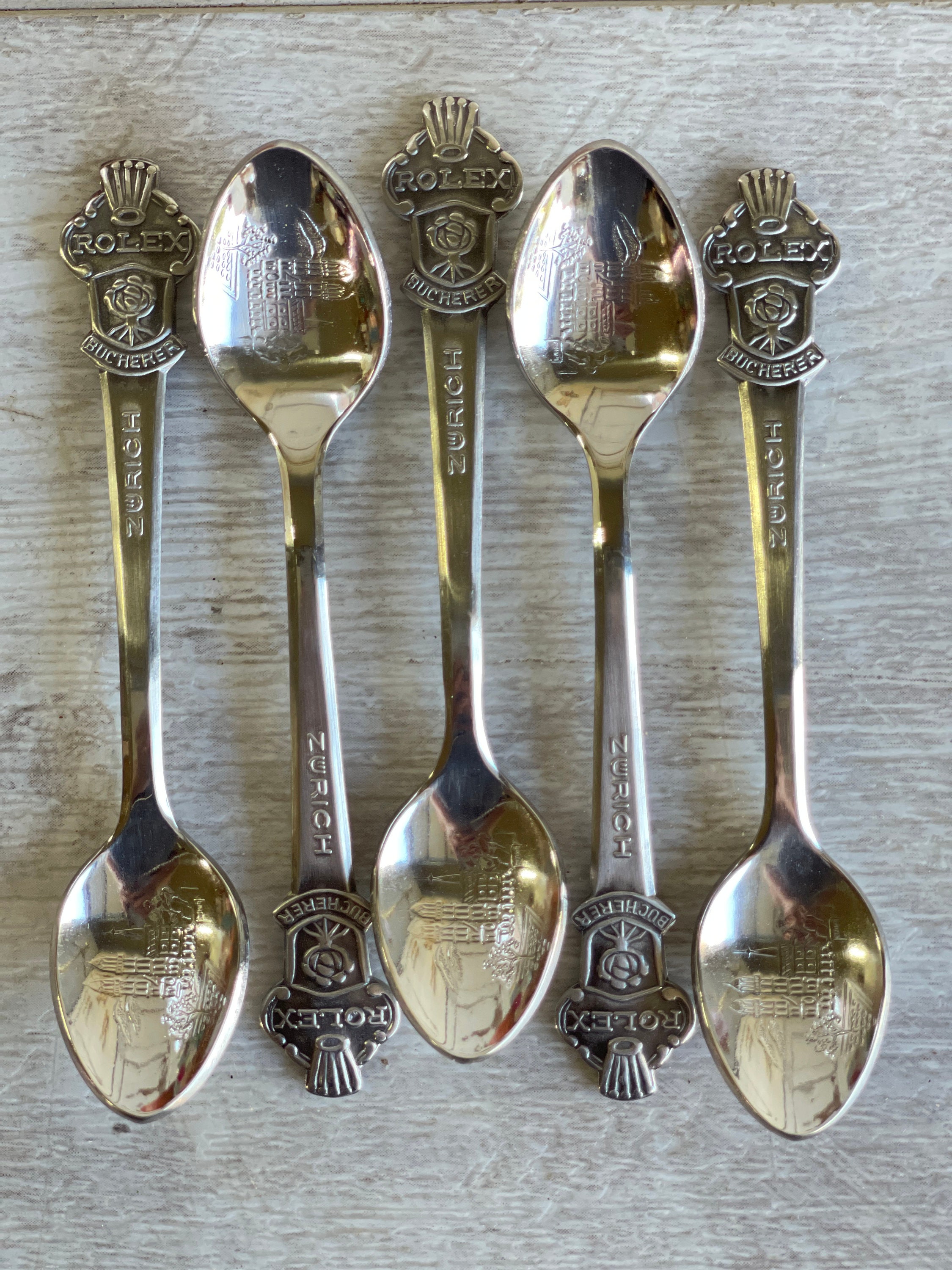 Vintage Rolex Bucherer Zurich Spoons - Stainless - Lot of 5 - Etsy