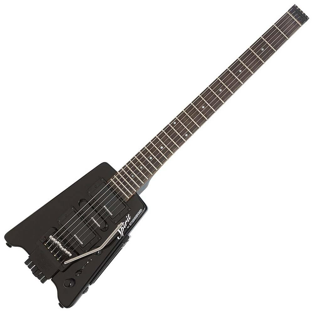 STEINBERGER Spirit GT-PRO Deluxe Black Headless Electric Guitar