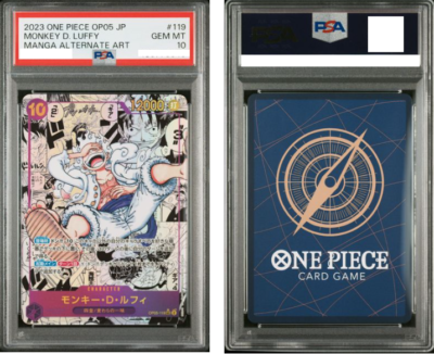 PSA 10 Luffy Nika OP05-119 Manga Alt Art Comic Parallel ONE PIECE
