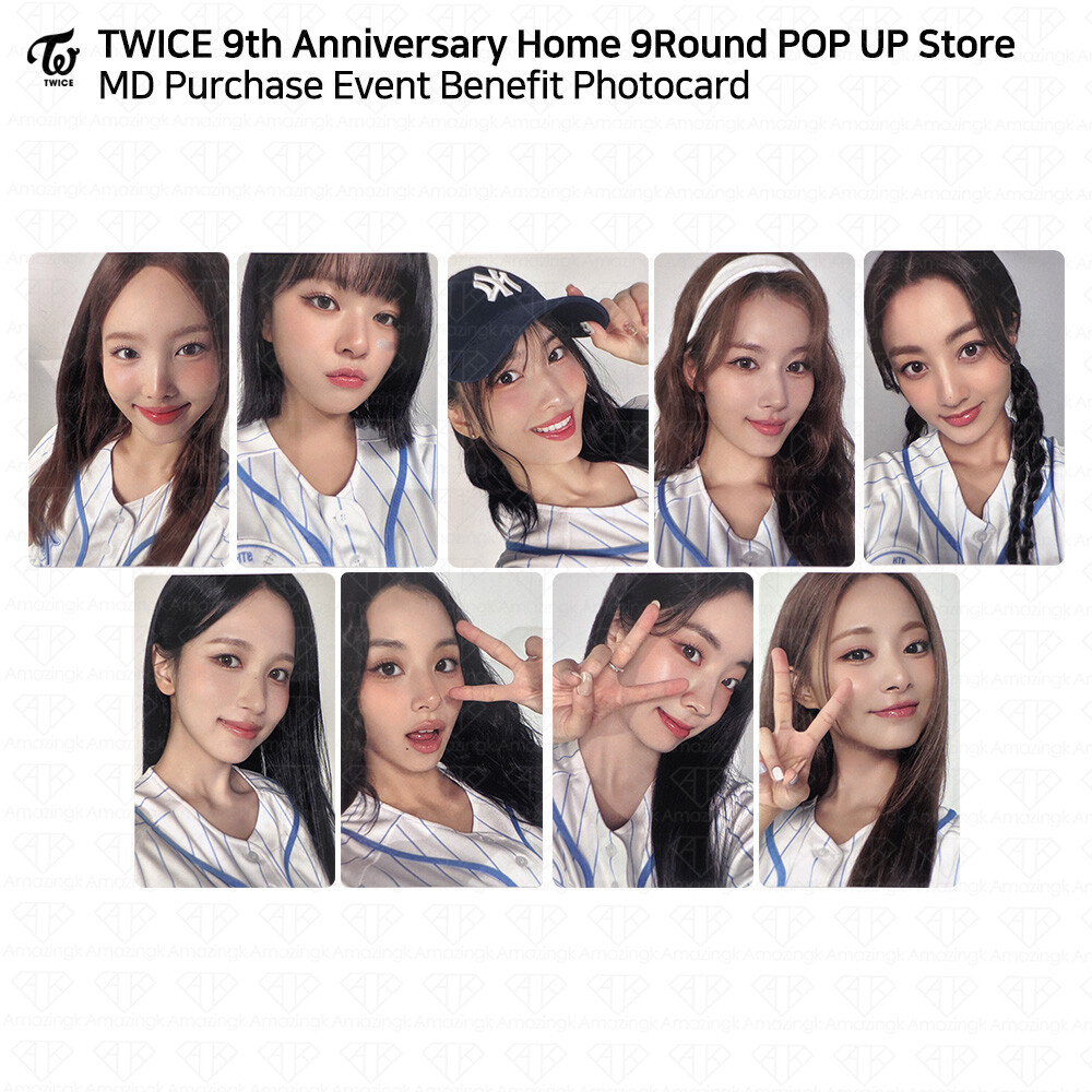 TWICE 9th Anniversary Home9Round Pop Up Store MD Benefit Photocard