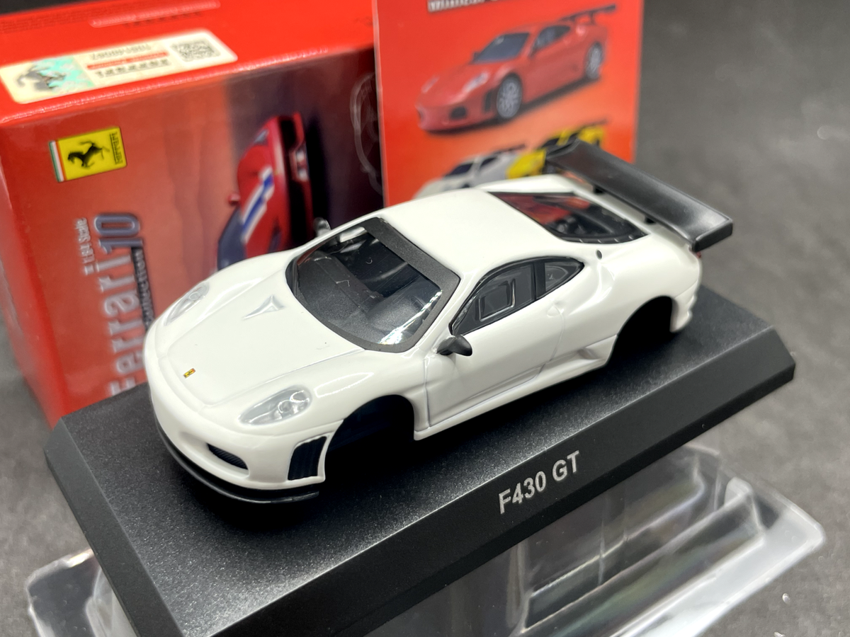1/64 Kyosho Ferrari Collection 10 F430 GT white diecast model car