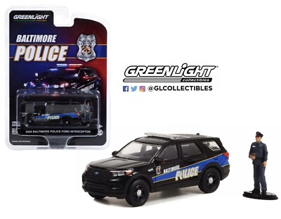 Greenlight 1/64 2020 Baltimore Police Ford Interceptor With Police