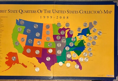 First State Quarters of the United States Collector's Map 1999