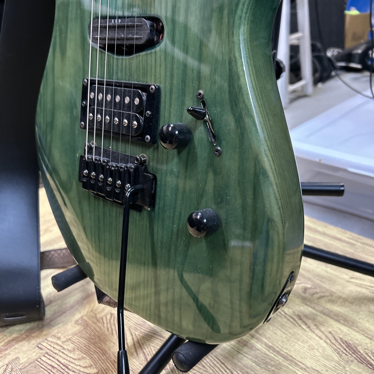 ESP Mirage Trans-green Electric Guitar Japan MIJ Original LTD Well