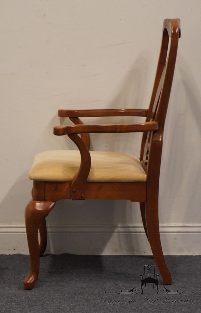 AMERICAN DREW Solid Cherry Traditional Queen Anne Style Dining Arm