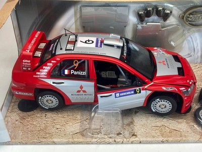 1:18 Hot Wheels Mitsubishi Lancer WRC Panizzi Sweden Rally B6228