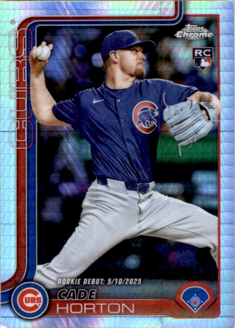 Cade Horton 2025 Topps Chrome Update #USC102 Rookie Debut