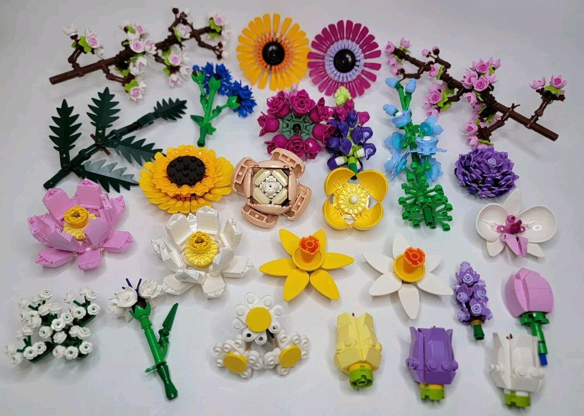 NEW FLOWERS** Lego Individual Botanical Flowers, Plants, and