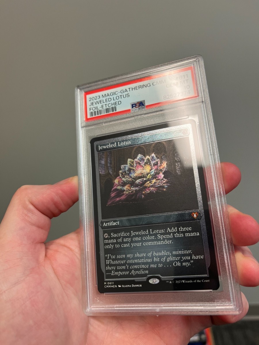 Jeweled Lotus Foil Etched Commander Masters MTG PSA 10 gem mint