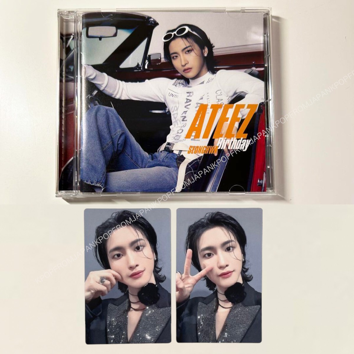 SEONGHWA ATEEZ Birthday JAPAN SOLO SET OPENED CD+2PHOTOCARD | eBay
