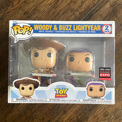Funko Pop! Woody & Buzz Lightyear 2-Pack 2024 C2E2 Shared