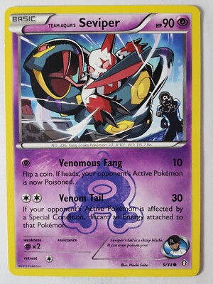 Seviper 9/34 LP - Double Crisis Pokemon Card - Naoki Saito Art | eBay