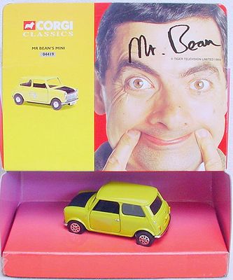 Corgi Toys 1:36 MR. BEAN MINI COOPER Comic TV Series & Movie Car
