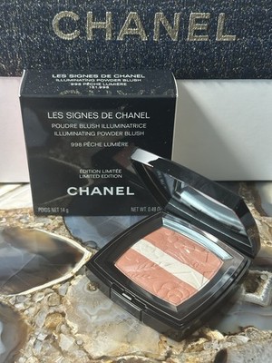 CHANEL Illuminating Powder Blush #998 “Peche Lumiere” Holiday 2025