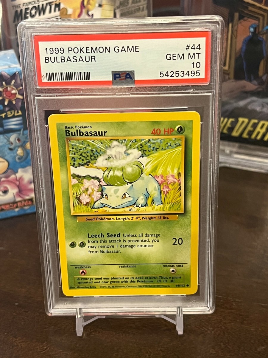 1999 English Pokemon Base Set Bulbasaur #44 PSA 10 - GEM MINT! | eBay