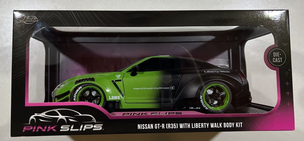 NEW 2024 Jada Pink Slips Nissan GT-R (R35) With Liberty Walk Body