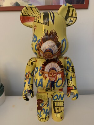 Andy Warhol x Jean-Michel Basquiat #3 1000% Bearbrick by Medicom