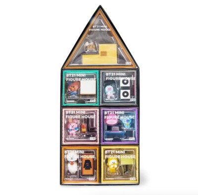 BT21 KPOP BTS 5TH ANNIVERSARY MINI DOLLHOUSE FIGURINE SET Limited