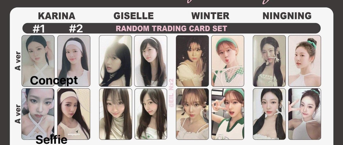 AESPA RANDOM TRADING PACK 2024 SEASON'S GREETING SSGT OFFICIAL MD