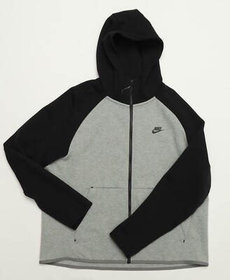 Nike Tech Fleece Full Zip Up Hoody Size X-Large XL in Dark Grey