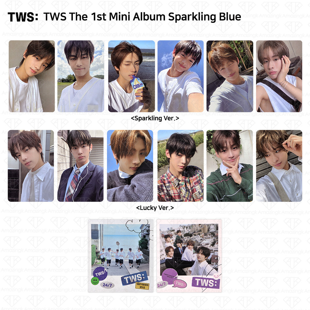 TWS 1st Mini Album Sparkling Blue Photocard Polaroid KPOP K-POP