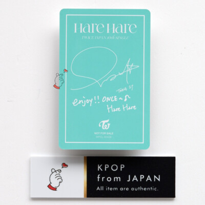 MINA TWICE Hare Hare ONCE JAPAN ver. Official Photocard Japan fan