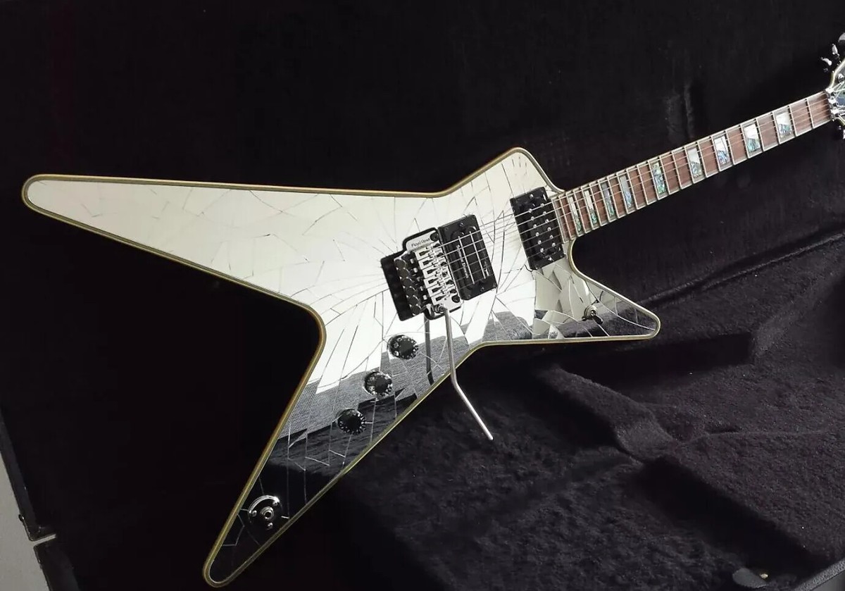 Wash Dim Dimbag Darrell Funky Munky Cracked Mirror Electric Guitar