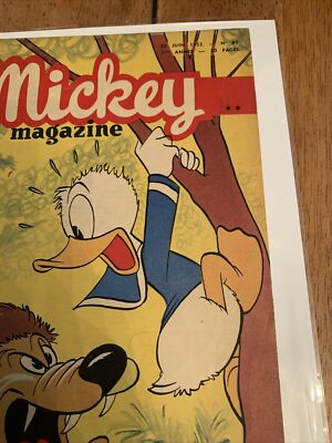 Mickey Magazine 89 June 1952 French Issue Super Rare And Very Cool