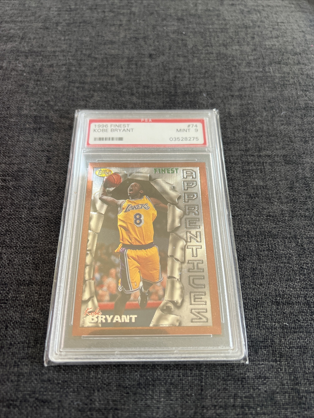 Kobe Bryant 1996 Topps Finest #74 Bronze - Base (with Coating