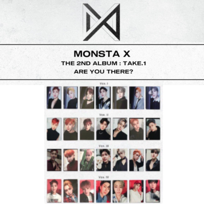 MONSTA X - 2ND ALBUM TAKE.1 ARE YOU THERE? PHOTO CARD & GROUP