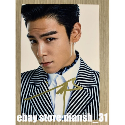 BIGBANG T.O.P Autographed Signed Photo K-POP Collection 4*6