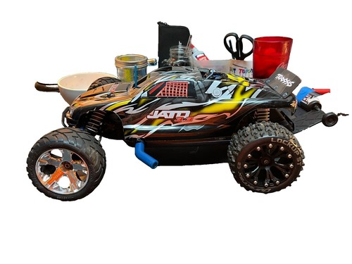 Traxxas Jato® 3.3 1/10 2WD RTR Nitro Stadium Truck (Red) w/TQi™ | eBay