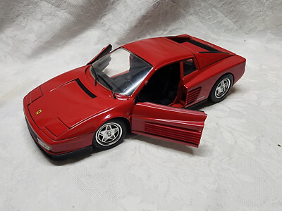 Hotwheels 1993 Mattel 1:18 Ferrari Testarossa Red Car 10