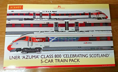 Hornby R3827 LNER Hitachi IEP Celebrating Scotland 5 Piece Train