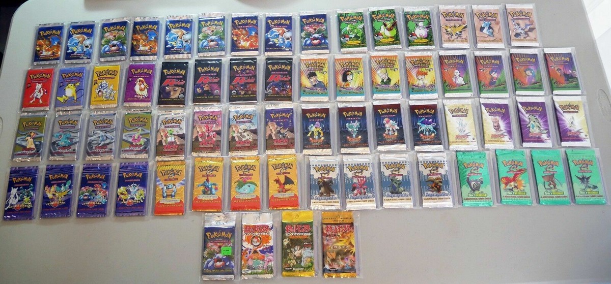 COMPLETE POKEMON 1ST EDITION BASE-SKYRIDGE SEALED BOOSTER PACKS