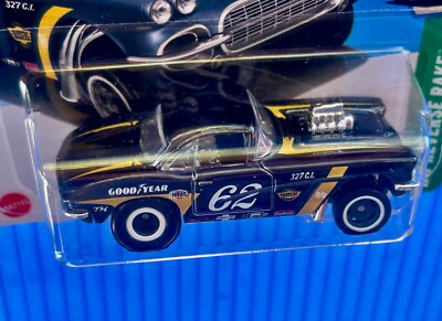 2025 Hot Wheels '62 Corvette Gasser Super Treasure Hunt Short Card