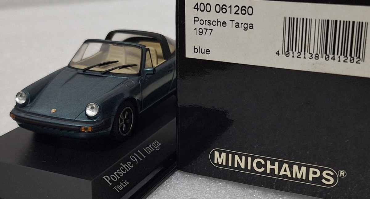 Porsche 911 Targa 1977 Turquoise Blue 1:43 Minichamps 400061206