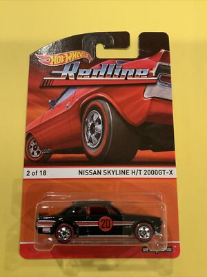 HOT WHEELS REDLINE NISSAN SKYLINE H/T 2000GT-X BLACK 02/18 | eBay