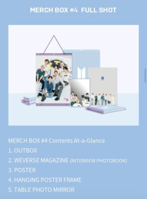 BTS Merch Box 4 ARMY Membership Pack Full Set New Unopened US