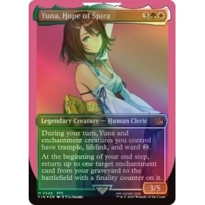 Foil Yuna, Hope Of Spira (borderless) (surge Foil) (549) M/NM MTG