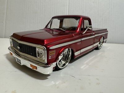 JADA BIGTIME BTK 1972 CHEVY CHEYENNE PICKUP TRUCK RED 1:24 DIECAST