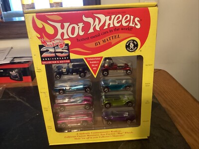 1993 Hot Wheels 25th Anniversary Vintage 8 Car Set Series 1