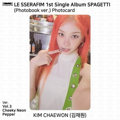 LE SSERAFIM 1st Single Album SPAGHETTI Official Photocard SAKURA
