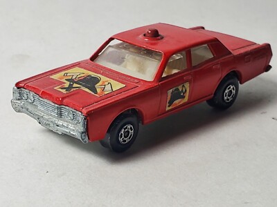 Matchbox Lesney Superfast Mercury Fire Chief No 59 or 73 1:64